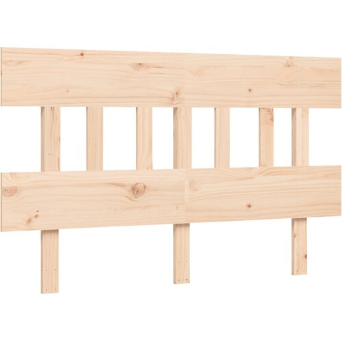  Krevet za starije s uzglavljem 140x190 cm od masivnog drva Slike