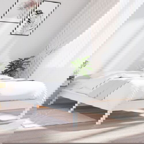 Furnova Posteljni okvir bel 90x190 cm trdna borovina, (21936817) Slike