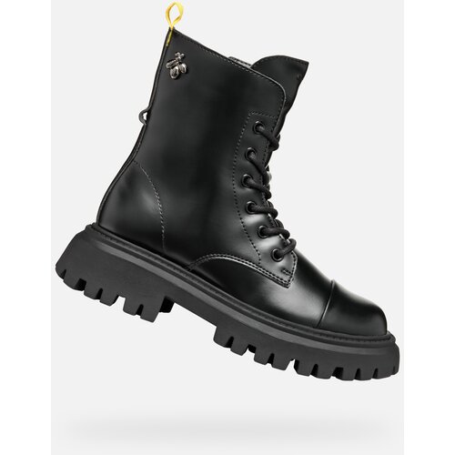 Geox Black Girls Ankle Boots Maquinnerns Girl - Girls Slike
