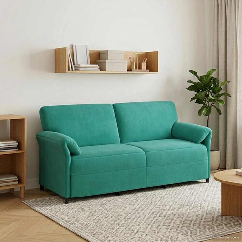 SOFA za 3 osobe Tirkizna 198 x 83 x 95 cm Bar&amp;scaron;un Slike