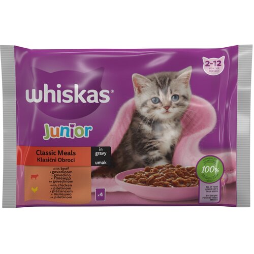 whiscas purina hrana za mačiće whiskas junior, 4x85g Cene