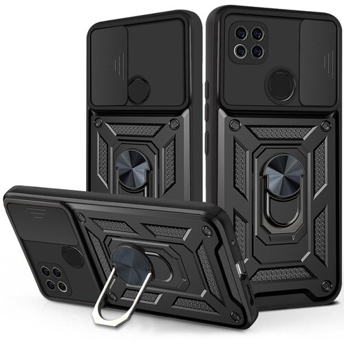 INF Magnetna oklepna torbica za mobilni telefon z obročem Black, (21257344) Cene