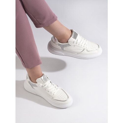 Shelvt Women's sneakers white Cene