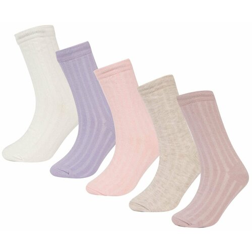 Defacto Girl 5 Piece Cotton Long Socks Slike