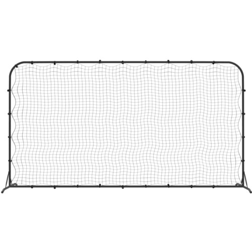 Nogometna mreža za odbijanje crna 366 x 90 x 183 cm HDPE Slike