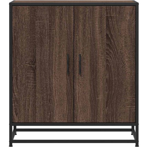  Komoda boja hrasta 68x35x76 cm konstruirano drvo i metal Slike