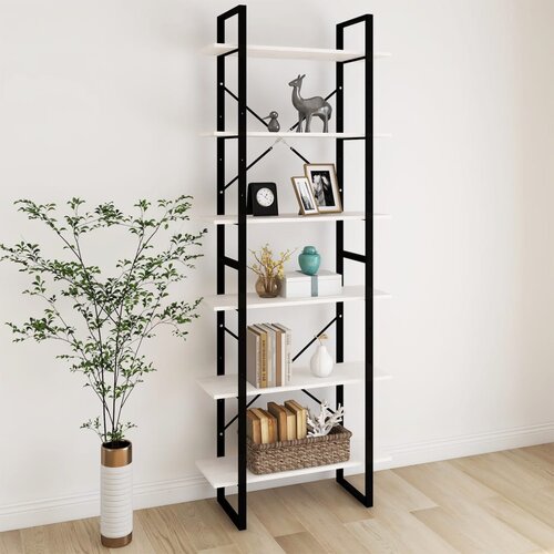 VidaXL Visoka omara bela 80x30x210 cm trdna borovina, (20705062) Slike