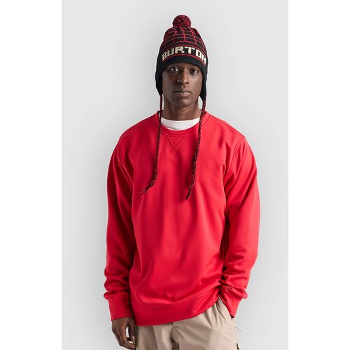 Burton M Oak Crew Pulover geranium red Cene