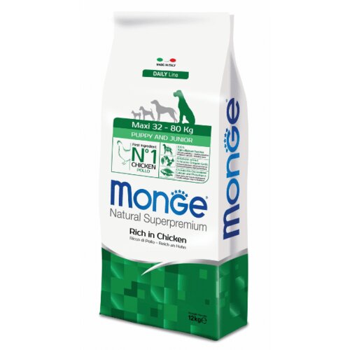 Monge Natural superpremium dog maxi puppy and junior - 3 kg Cene