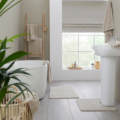 Catherine Lansfield Bež frotirna bombažna brisača 70x120 cm Anti-Bacterial &amp;ndash; Slike