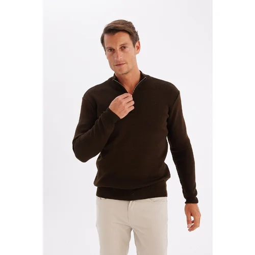 Defacto Standard Fit Half Zipper Sweater