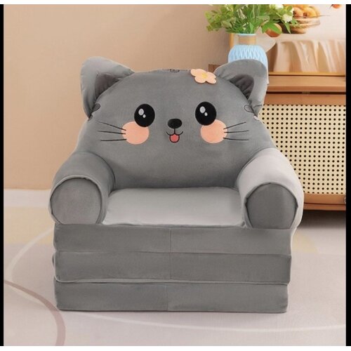  Foteljica za decu Gray Cat B081 Slike