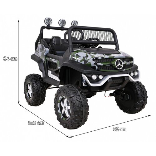  Licencirani auto na akumultor Mercedes BENZ UNIMOG S - moro Slike