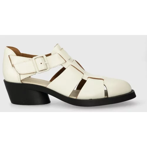 Camper Kožne sandale Bonnie za žene, boja: bijela, s debelom potpeticom, K201635.002