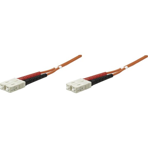 Intellinet 470025 steklena vlakna optična vlakna priključni kabel [1x moški konektor SC - 1x moški konektor SC] 50/125 µ Multimode OM2 3.00 m, (20435402) Cene