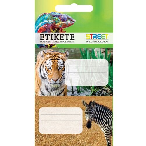 STREET Etikete za zvezke Animals Wild, 10/1 Cene