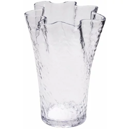 Hübsch Steklena vaza (višina 30 cm) Ruffle –