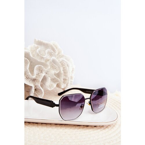 PRIUS Women's UV400 Black Sunglasses Cene
