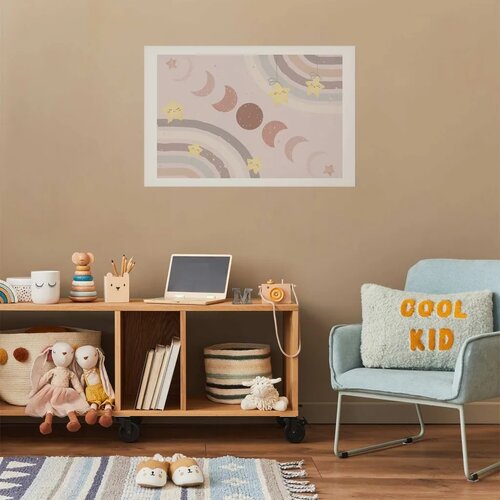  Plakat - Phases of the Moon with a Rainbow 60x40 Bez okvira s margom Slike