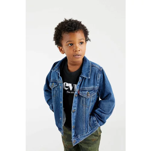 Levi's Otroška jeans jakna modra barva