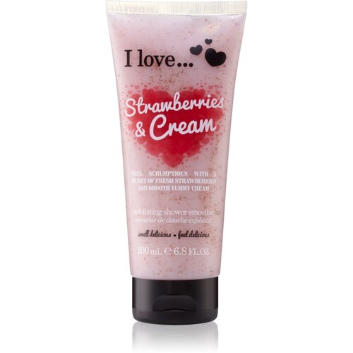 I love... Strawberries & Cream piling za prhanje 200 ml Cene