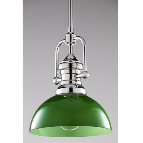 Jupiter 2071 - Luster na &amp;scaron;tapu PLATINO 1xE27/15W/230V zelena/sjajni hrom Slike