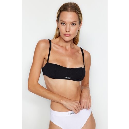 Trendyol X Sagaza Studio X Sagaza Studio Black Seamless/Seamless Capless Wire Bra Bra Slike