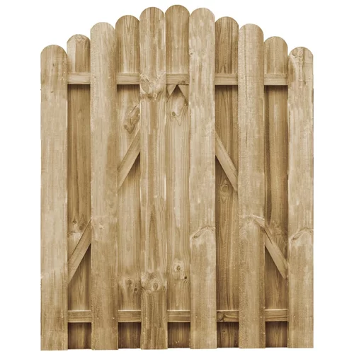 vidaXL Vrtna vrata impregnirana borovina 100x125 cm