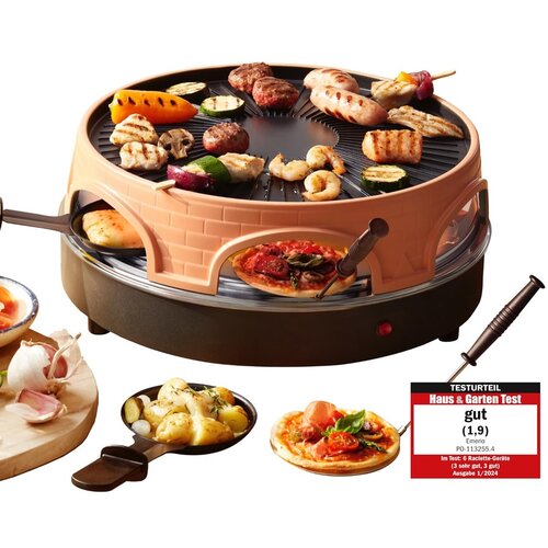 EMERIO PO-113255.4 raclette grill 1500 W Black, Brown Cijene