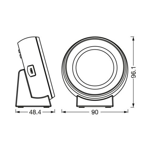  Ledvance-LED Digitalni sat sa pozadinskim osvetljenjem NIGHTLUX LED/0,3W/5V 3000/4000/6500K Slike
