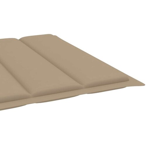 VidaXL jastuk za ležaljku za sunčanje bež 200 x 70 x 3 cm od tkanine Slike