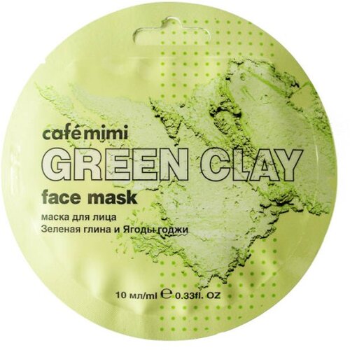 CafeMimi SUPERFOOD Maska za lice sa glinom (zelena i Godži bobice) CAFÉ MIMI 10ml Cijene