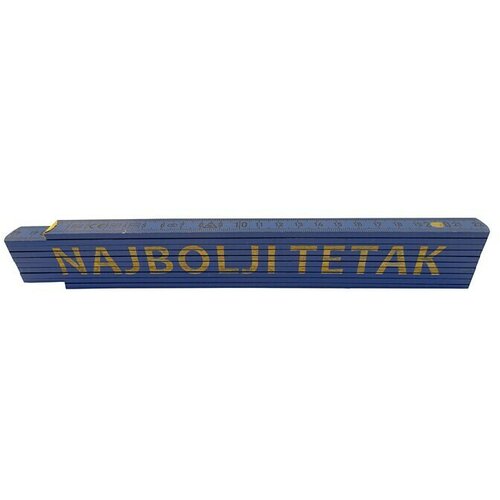  Zidarski metar (Duljina: 2 m, Natpis: Najbolji tetak, Boja: Plave boje) Cijene