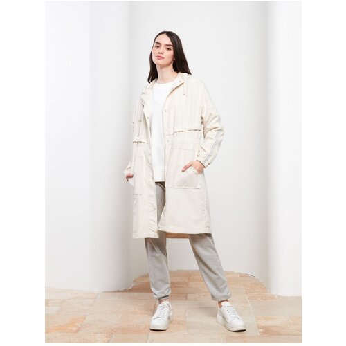 LC Waikiki Women's Hooded Plain Coat Slike