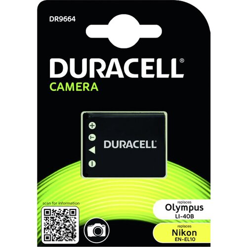 Duracell Li-Ion 700 mAh for Olympus Li-40B Nikon EN-EL10 Slike