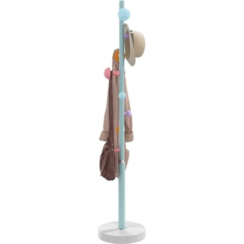  Stalak za kapute plavi 172 cm od željeza obloženog prahom Slike