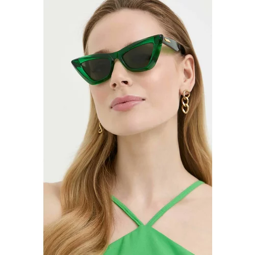 Bottega Veneta Sončna očala ženski, zelena barva