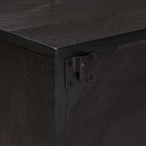  ormar s policom s pohranom s vratima Crna 105 x 30 x 35 cm Slike