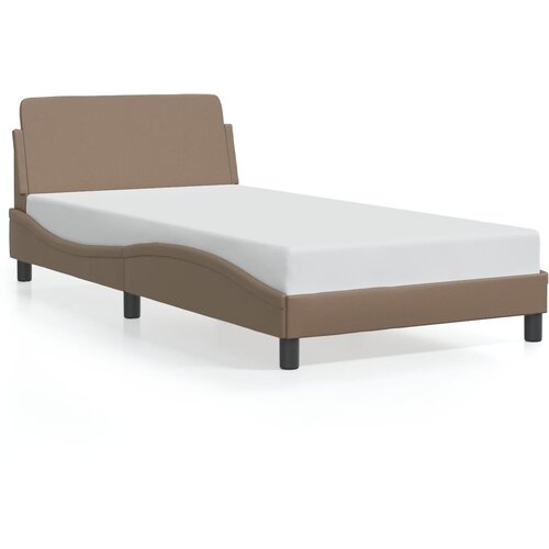  The Living Store Posteljni okvir z vzglavjem kapučino 100x200 cm umetno usnje - Posteljni Okvir, (21523527) Slike