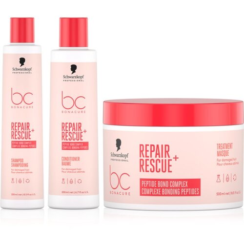Schwarzkopf Professional BC Bonacure Repair Rescue+ set za po&amp;scaron;kodovane lase Slike