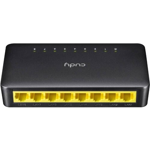 Cudy GS108D mrežni prekidač Neupravljano Gigabit Ethernet (10/100/1000) Crno Slike