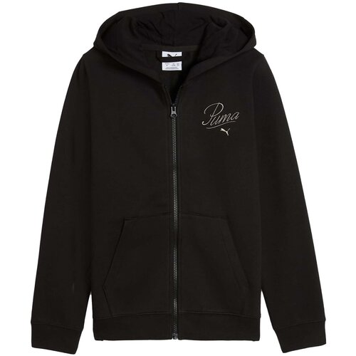 Puma Puloverji Ess Script Full-Zip Hoodie Fl G Črna Slike
