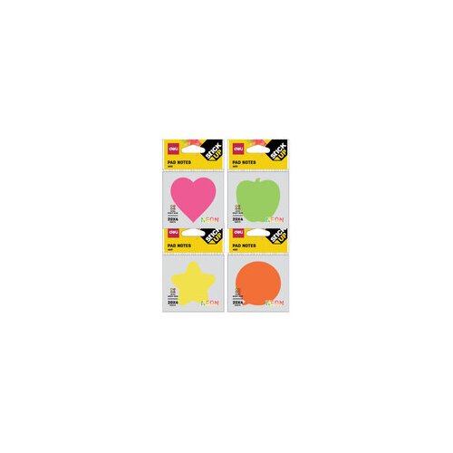 Deli STIKERI BLOK NEON OBLICI 76x76mm MIX BOJE EA03202 20*4 LISTA Cene