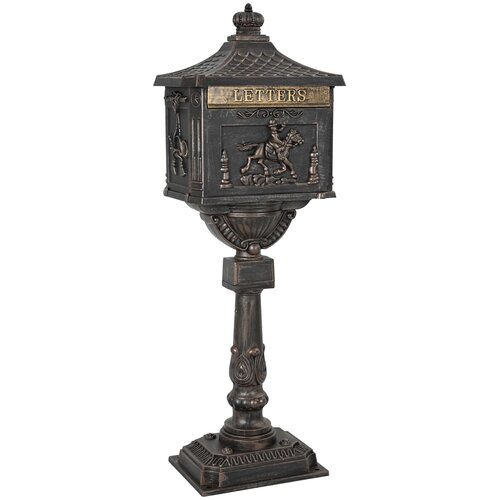 Stojeći sandučić Bronzana 42,5 x 29,5 x 117 cm Liveni aluminij Cijene