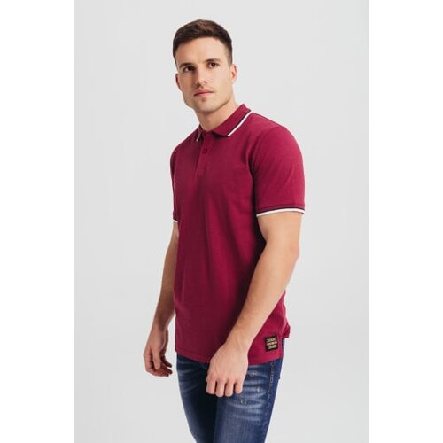 Legendww muska bordo polo majica sa kontrastnim detaljima Cene