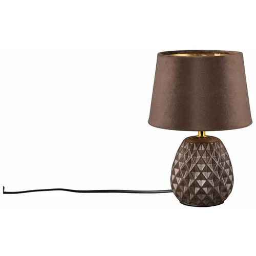 Tri O Smeđa stolna lampa (visina 27 cm) Ariana –