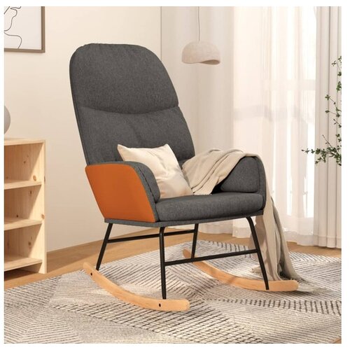  Gugalni stol temno sivo blago Cene