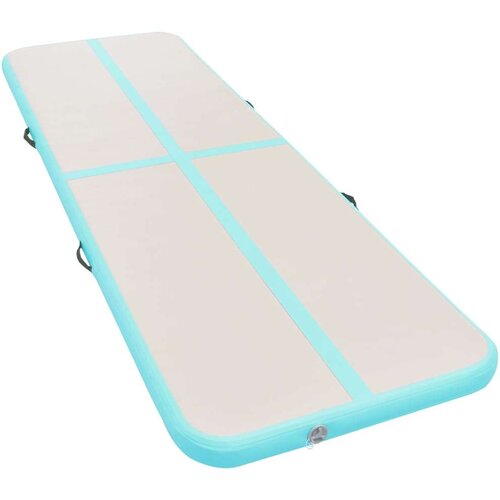  Strunjača na napuhavanje s crpkom 500 x 100 x 10 cm PVC zelena Slike