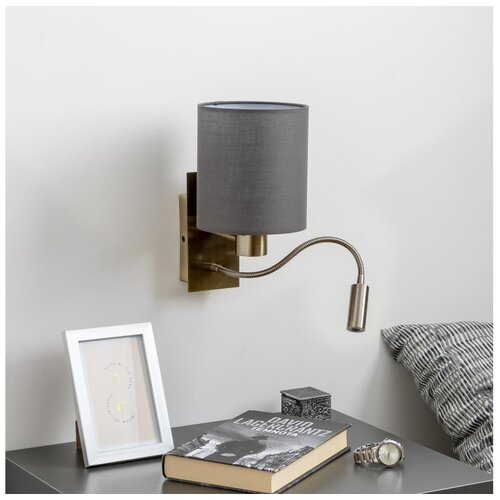  Brilagi - LED zidna lampa NUBILA 1xE27/25W/230V + LED/3W mesing/antracit Cene