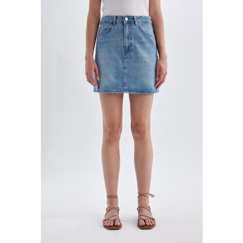 Defacto Regular Fit Jean Mini Skirt Slike